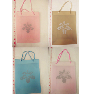 Flower plastic gift bag(M)
